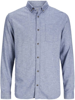 Jack & Jones Classic Melange Langarmhemd (12235974) faded denim