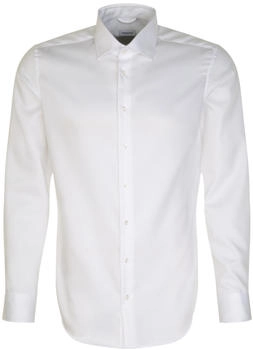 Seidensticker Twill Business Hemd Shaped Uni (01.843510) wei&szlig;