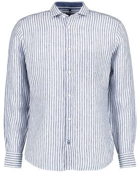 OLYMP Casual Leinenhemd Regular Fit Streifen (4078-74-19) blau