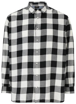 Jack & Jones Gingham Twill Plus Size Langarmhemd (12183107) whisper white