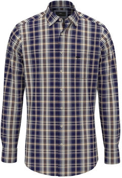 Fynch-Hatton Kariertes Hemd mit Button-Down Kragen (14108020) navy