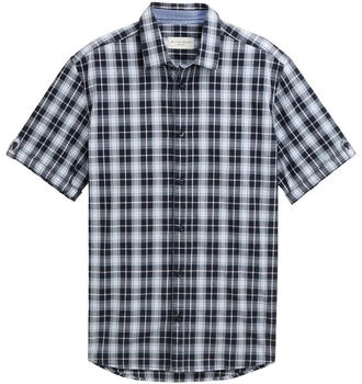Tom Tailor Regular Fit Kurzarmhemd mit Karomuster navy powder blue check (1046088_37983)