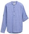 Tom Tailor Denim Relaxed Fit Tunika Hemd mit Leinenanteil royal blue chambray (1045187_34406)