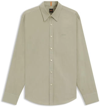 Hugo Boss Regular-Fit Hemd aus Baumwoll-Popeline - Style Relegant_6_M 50518304 Hellgrün