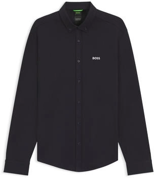 Hugo Boss Regular-Fit Hemd aus dynamischem Baumwoll-Jersey - Style B_Motion L 50544795 Dunkelblau L