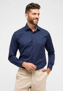 Eterna Langarmhemd MODERN FIT NON IRON navy