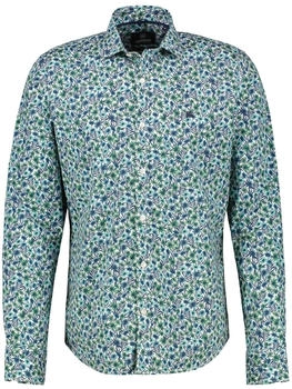Lerros Langarmhemd floral geprintet grün