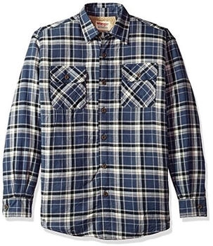 Wrangler Langärmelige Hemdjacke Sherpa-Futter Mood Indigo
