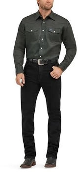 Wrangler Ms70519 Arbeitshemd black forest green