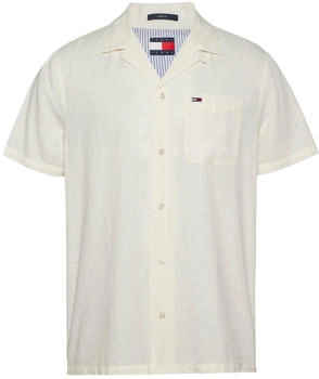 Tommy Hilfiger Regular Fit Kurzarm-Hemd aus Leinenmix (DM0DM20895) ecru