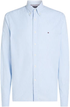 Tommy Hilfiger Regular Fit gestreiftes Popeline-Hemd (MW0MW37549) sweet blue/optic white