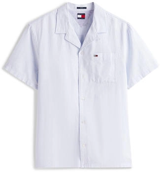 Tommy Hilfiger Regular Fit Kurzarm-Hemd aus Leinenmix (DM0DM20895) sweet blue