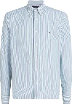 Tommy Hilfiger Regular Fit gestreiftes Popeline-Hemd (MW0MW37549) nouveau green/multi