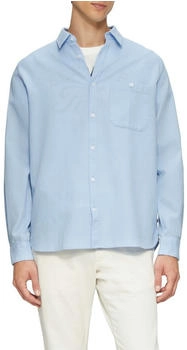 s.Oliver Regular Fit: Baumwollhemd mit Struktur und Brusttasche blau 2163057.5302.