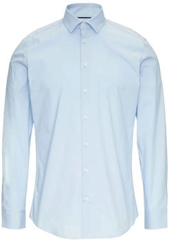 s.Oliver Tailored Fit: Businesshemd aus Baumwollstretch blau 2149813.5061.