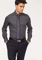 Bruno Banani Langarmhemd "Slim-fit" Formbest&auml;ndig durch Elastananteil