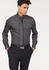 Bruno Banani Langarmhemd slim-fit anthrazit