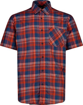 CMP Men's Short Sleeve Checked Shirt (30T9937) ocean tango blue