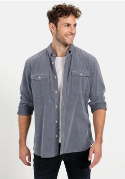 Camel Active Langarm Hemd Regular Fit aus Cord denim blue