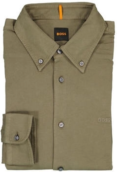 Boss Orange Hemd Slim Fit gr&uuml;n schwarz