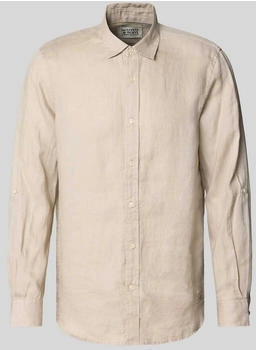Scotch & Soda Leinenhemd Kentkragen sand