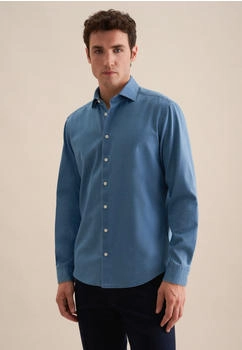 Seidensticker Regular Denimhemd Denim 1 Kentkragen (01.145708-0016- )