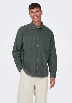 Only & Sons Hemd 'Salp' grün Relaxed fit