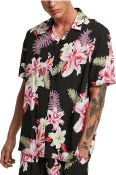 Urban Classics viscose resort shirt hemd jungle