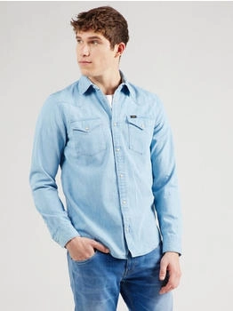 Lee Jeanshemd Regular Fit blau schwarz
