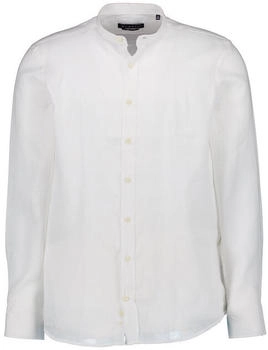Bugatti Freizeithemd Slim Fit leinen weiß