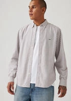 Levis Langarmhemd "AUTHENTIC BUTTON DOWN" mit Ton-in-Ton Logostickerei auf der Brust