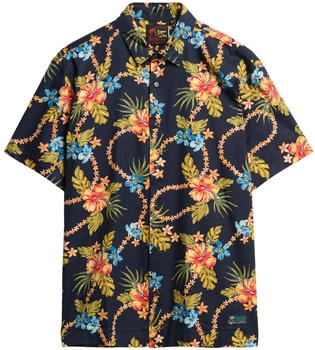 Superdry M4010947A Hemd Hawaii-Print marine