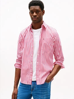 Tommy Hilfiger Flex Poplin Bold Stripe vivacious pink stripe
