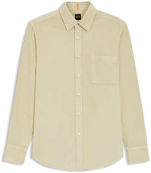 Hugo Boss Regular-Fit Hemd aus Baumwoll-Cord - Style Relegant_6_M 50548976 Hellbeige
