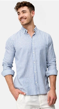 Indicode Hemd Langarm blau Regular Fit