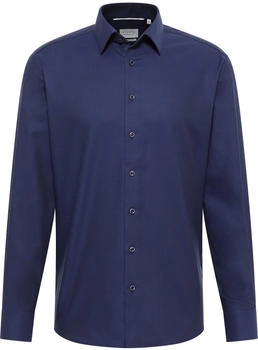 Eterna Dynamic Cotton dunkelblau strukturiert