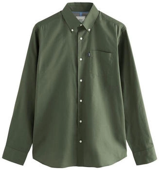 Next Fashion Businesshemd Button-Down-Oxford-Hemd Dark Green