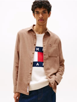 Tommy Hilfiger Regular Fit Flanellhemd braun