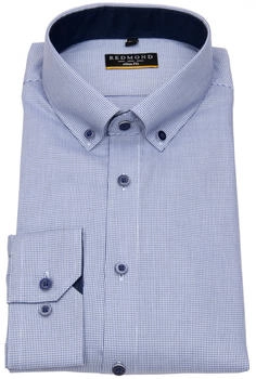Redmond Langarmhemd stark tailliert bügelfrei Button-Down-Kragen