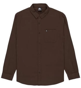 Quiksilver Motherfly Solid Langarmhemd chocolate brown