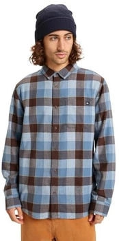 Quiksilver Motherfly Plaid Langarmhemd blau schwarz