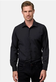 Rusty Neal Langarmhemd im Slim-Fit schwarz