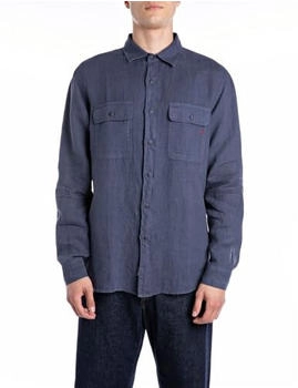 Replay M4147 Hemd 282 blau