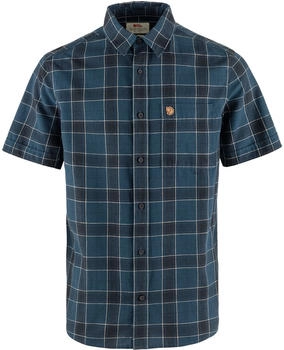 Fjällräven Övik Reise-Langarmhemd indigo blau dunkelblau