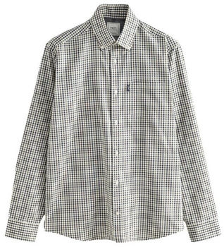 Next Fashion Hemd navy braun naturweiß