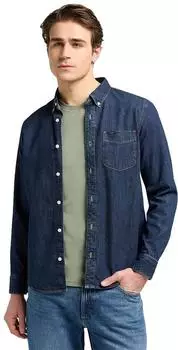 Lee Jeanshemd 'LEE BUTTON DOWN' mid stone
