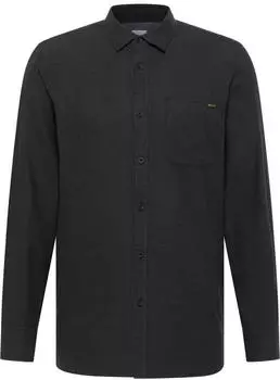 MUSTANG Langarmhemd Style Eastbridge schwarz