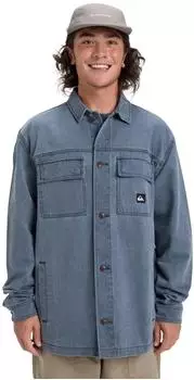Quiksilver Mohab Washed Twill Langarmhemd dark navy