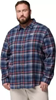 Columbia Cornell Woods Flannel Langarm-Shirt coll navy backland tartan