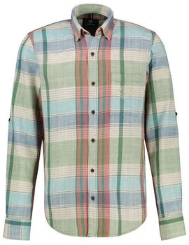 Lerros Kariertes Herrenhemd sage green